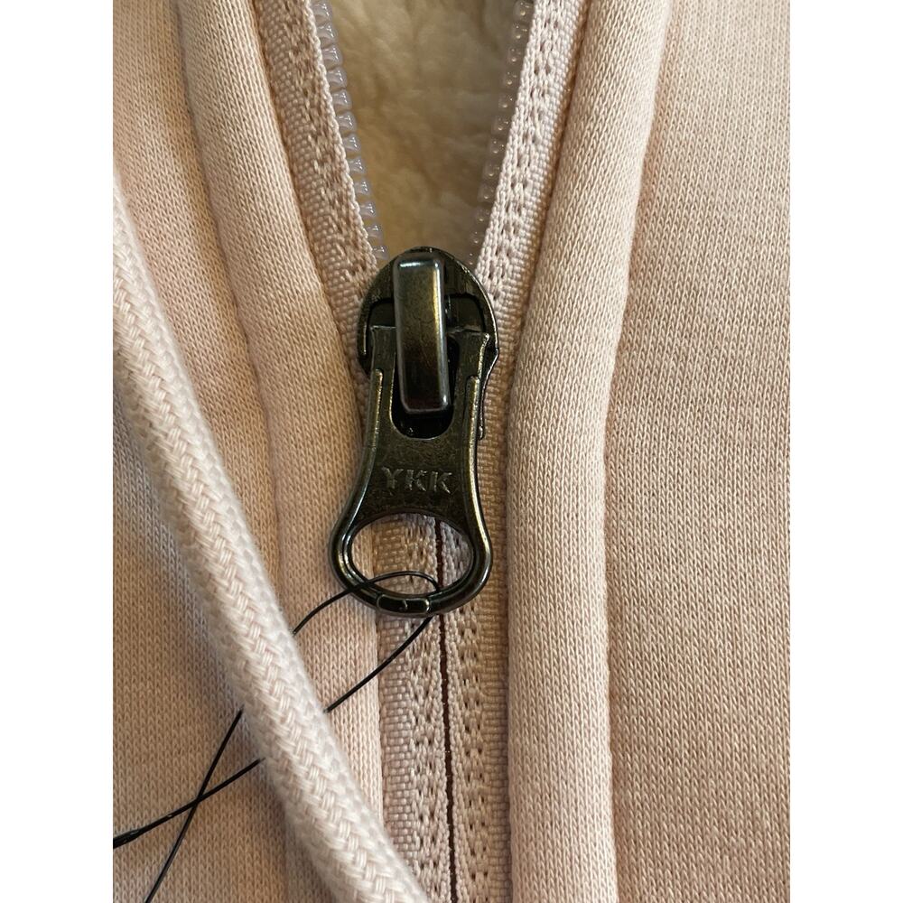 Member's Mark Women Jogger Jacket, Sherpa Lined Jacket Light Pink Soft Size XS - Picture 11 of 14